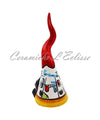 Corno Portafortuna Da Poggio con maschera pulcinella — Casette