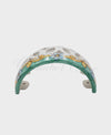 Applique da Parete Traforato Bombato in Ceramica di Vietri barocco verde