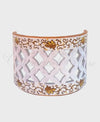 Applique da Parete Traforato in Ceramica di Vietri floreale marrone