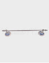 Portasciugamano in ceramica di vieti con asta metallica