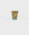 Bicchierino di Limoncello in ceramica di vietri Decoro Cordone con Limoni lato 2