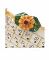 Particolare Calendario in Ceramica di Vietri decoro girasle