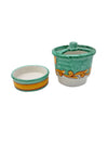 Scolaposate Salvagoccia in Ceramica di Vietri Barocco Verde