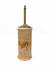 copy of Portascopino con Manico Metallico Cilindrico Decorato