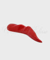 Corno rosso 2 Fermacarte con profilo del Vesuvio in ceramica artistica