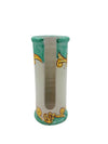 Dispenser Porta Bicchieri in ceramica di Vietri Cilindrico Decorato a Mano barocco verde