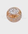 Lampada in Ceramica di Vietri a Sfera Traforata a Fiore