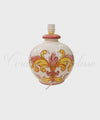 Lampada da Tavolo in Ceramica Fiorata Bouquet