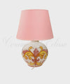 Lampada da Tavolo in Ceramica Fiorata Bouquet