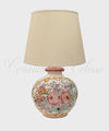 Lampada da Tavolo in Ceramica Fiorata Bouquet
