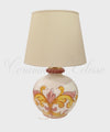 Lampada da Tavolo in Ceramica Fiorata Bouquet