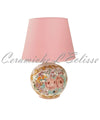 Lampada da Tavolo in Ceramica Fiorata Bouquet