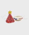 Lanterna Natalizia ad Albero di Natale in Ceramiche di Vietri aperta