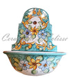 Lavabo in Ceramica di Vietri var decori