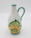 Oliera a Goccia in ceramica di Vietri con girasole verde