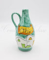 Oliera in ceramica di vietri Con Beccuccio Metallico casette a goccia