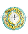 Orologio a Disco Baroccato in Ceramica
