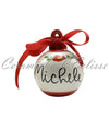 Pallina con Nome Personalizzabile di Natale