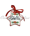 Pallina con Nome Personalizzabile Stella di Natale