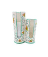 Porta bicchieri Monouso Doppio in ceramica di vietri verde