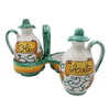 Porta Olio e Aceto con Ampolle Coordinate - Tralcio Semplice