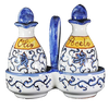Porta Olio e Aceto con Ampolle Coordinate - Tralcio Semplice