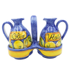 Porta Olio e Aceto con Ampolle - Limoni