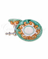 Portasapone con Piattino Sospeso Decorato Verde