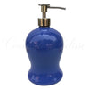 Portasapone liquido in ceramica di vietri Moderno Blu cobalto