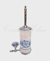 Portascopino Sospeso in Ceramica di Vietri blu