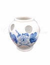 Portaspazzolino in ceramica di vietri fiore blu