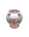 Portaspazzolino in ceramica di vietri Fiore rosa