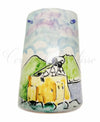 Tegola decorata a mano in ceramica artistica