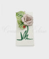 Quadretto con Fiore in ceramica artistica di Vietri rosa Rosa