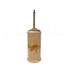 Scopino da WC in ceramica di Vietri, Barocco Beige
