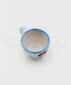 Tazzine da Caffè in ceramica di vietri Bombate decoro Casette