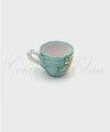 Tazzine da caffè in ceramica di vietri decoro limoni verde