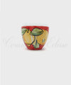 Tazzine da caffè in ceramica di vietri decoro limoni red