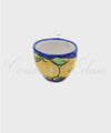 Tazzine da caffè in ceramica di vietri decoro limoni blu