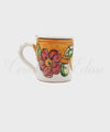 Teiera in ceramica di vietri a Tazza Con Decoro Fiori e Limoni