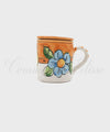 Teiera in ceramica di vietri a Tazza Con Decoro Fiori e Limoni